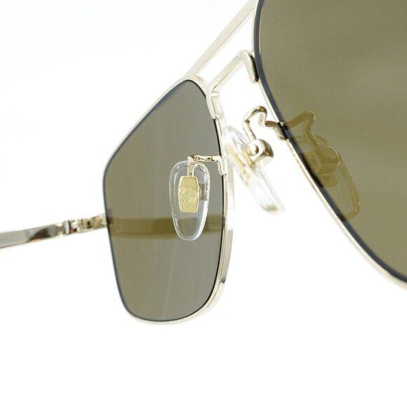 Gucci GG1289 Navigator Sunglasses Gold Brown OS - Picture 8 of 16